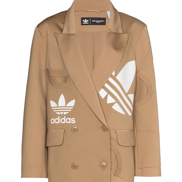 In search of Adidas x Dry clean only blazer in beige size xs - Picture 2 of 2
